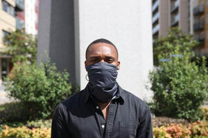 Man with anti pollution scarf | CYCL