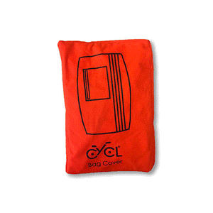 An animation of the CYCL high visibility backpack cover.