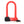 Load image into Gallery viewer, A CYCL Red Lock, a U-Lock with a hardened steel casing and key attachment.
